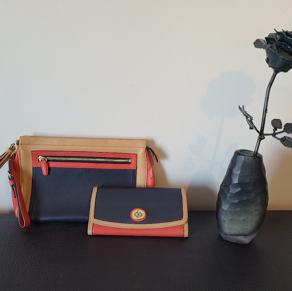 Coach Legacy Clutch and Wallet